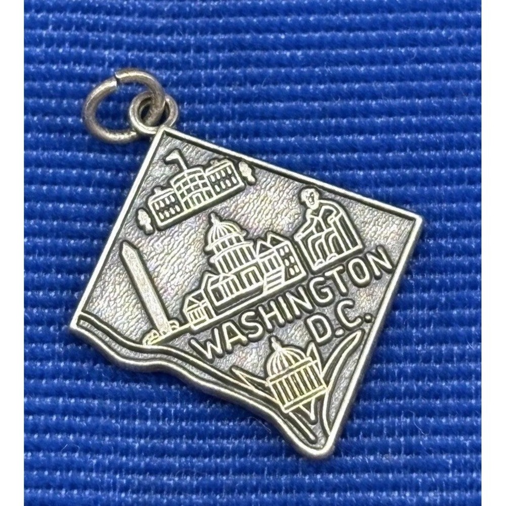 Vintage Washington D.C. Souvenir Landmark Charm Sterling Silver 925